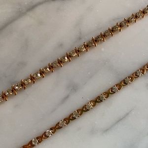 duo diamond and gold bracelet